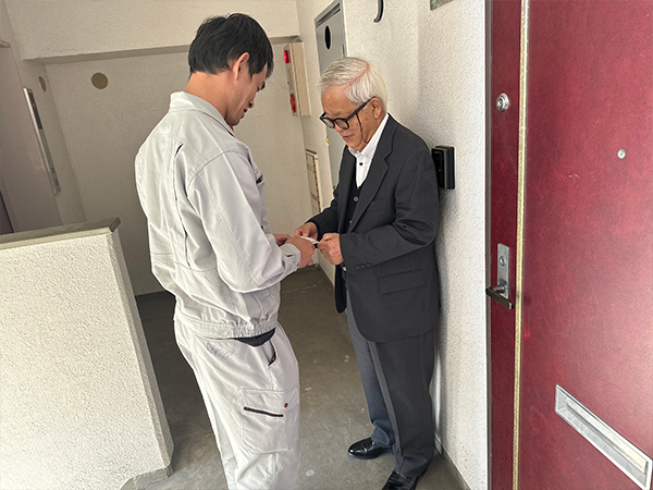 境界立会の依頼